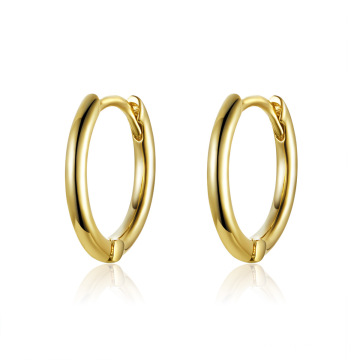 Classic 18K Gold Plated 925 Sterling Silver Stud Earrings